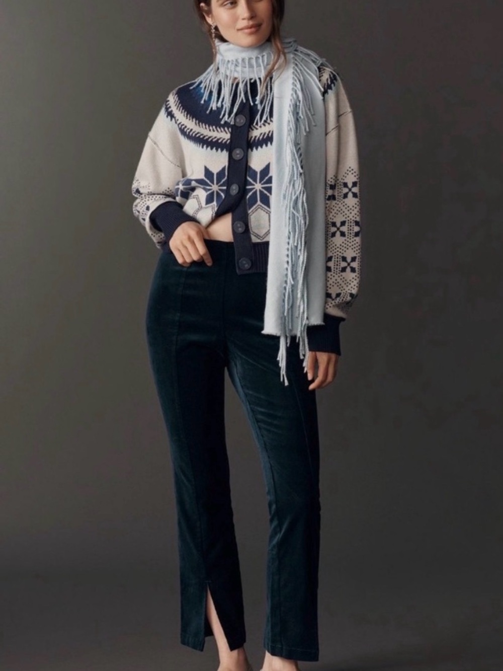 Maeve | Anthropologie | High-Rise Velvet Skinny Pants in Deep Teal | Sz M